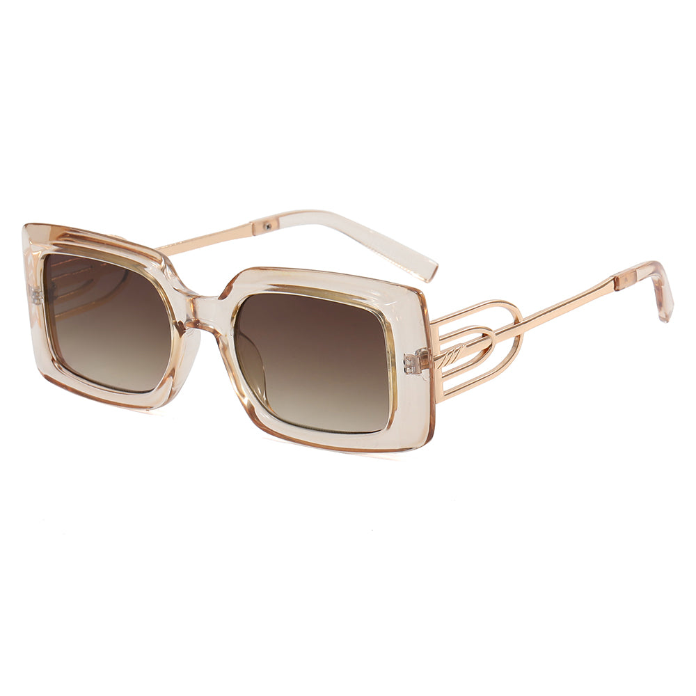 Rectangle Thick Rimmed Women Sunglasses