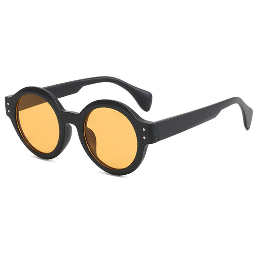 Retro Women Round Tinted Sunglasses