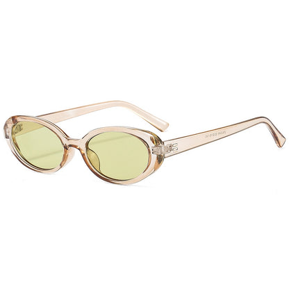 Plastic Small Oval Sunglasses