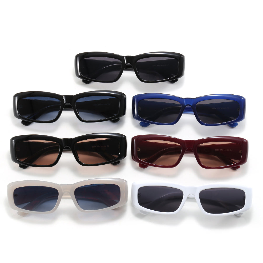 Retro Vintage Y2K Summer Rectangle Sunglasses