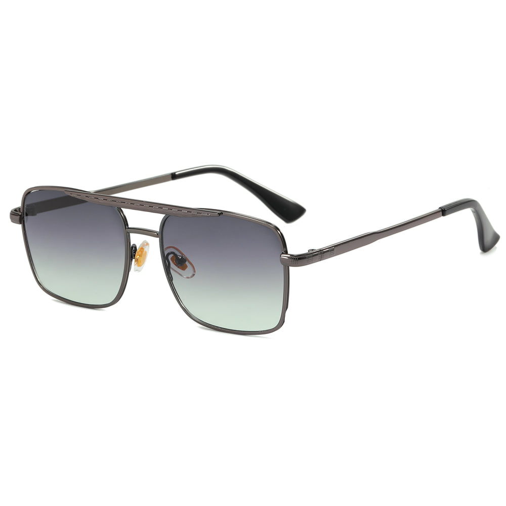 Fashion Metal Frame Gradient Shades Sunglasses