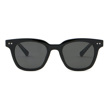 Classic Square Cat Eye Hipster Reinforced Wire-Core Temples Sunglasses