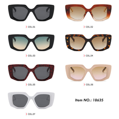 Square Thick Oversized Cat Eye Shades Sunglasses