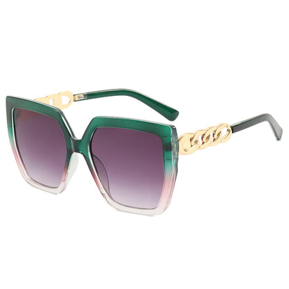 Square Oversized Gradient Shades Sunglasses