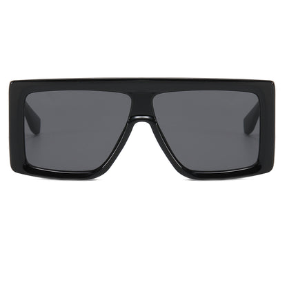 Oversized Flat Top Square Sunglasses