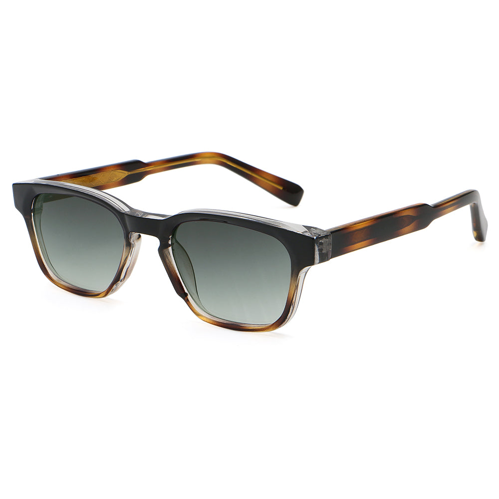 Classic Oversized Thick Square Reinforced Wire-Core Temples Sunglasses