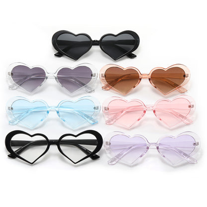 Lovely Cute Heart Sunglasses