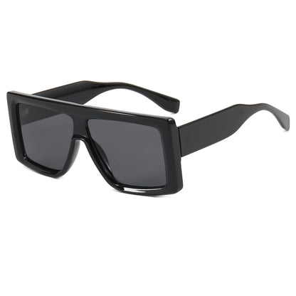 Oversized Flat Top Square Sunglasses