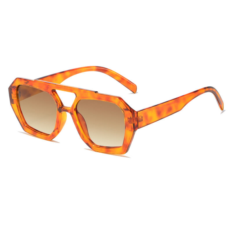 Flat Top Multiple Color All-match Sunglasses