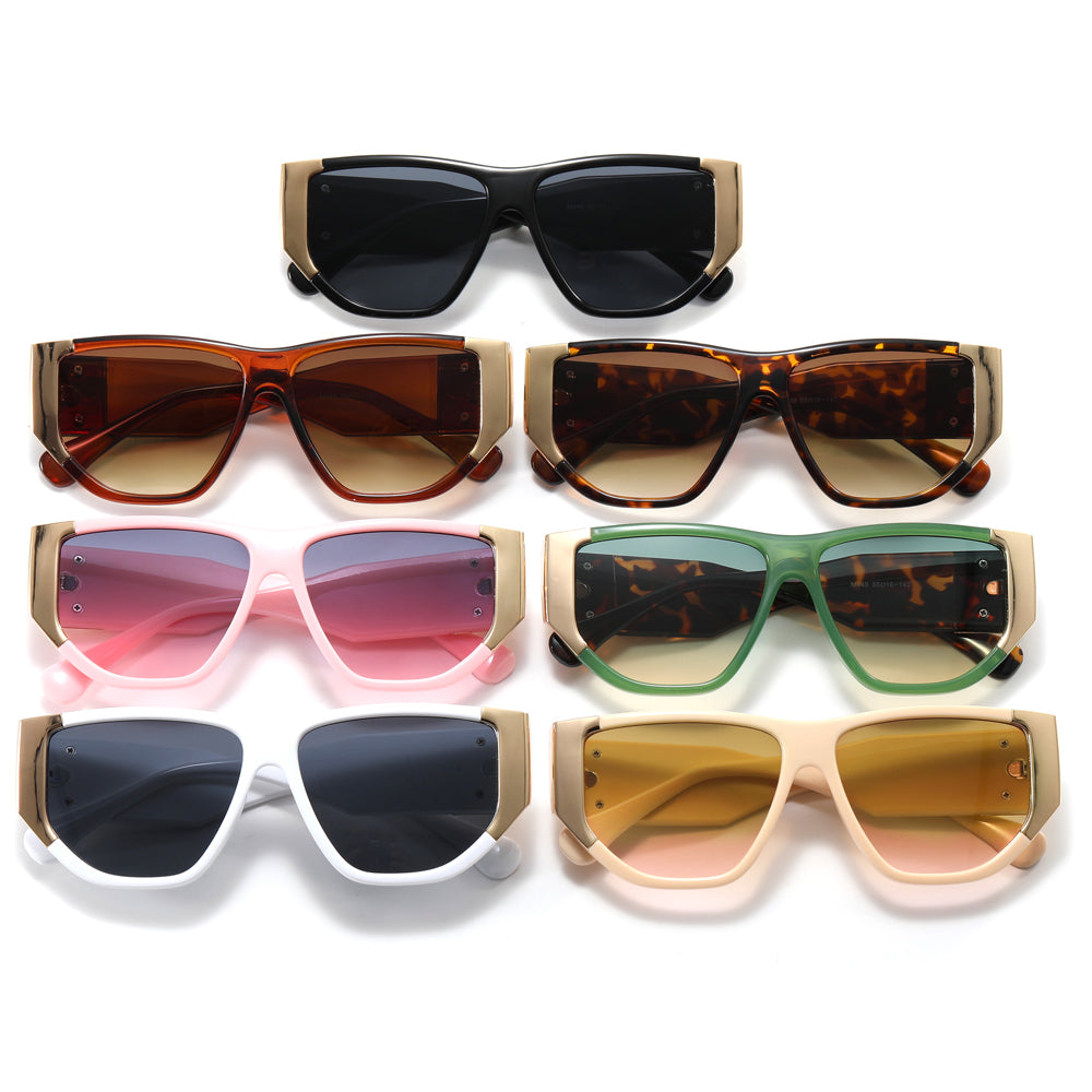 Oversized Luxury Flat Top Sunglasses