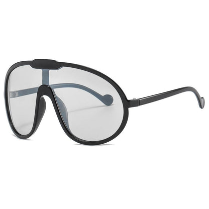 Oversized Shield Shades Sunglasses