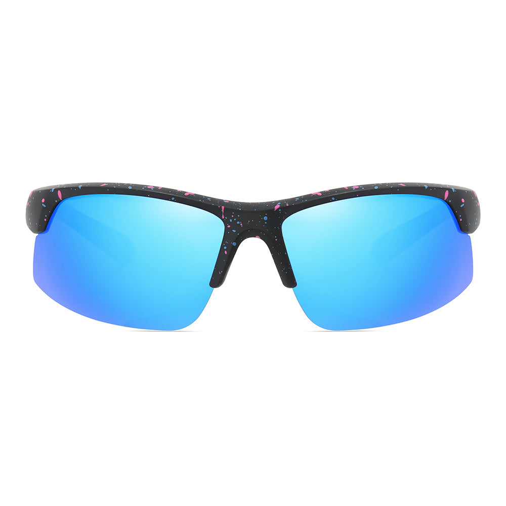 Lightweight Half Frame Sports Polarized Sunglasses