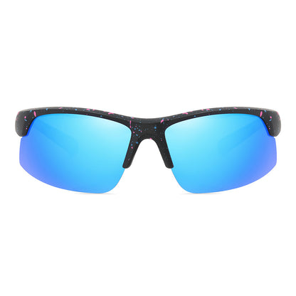 Lightweight Half Frame Sports Polarized Sunglasses