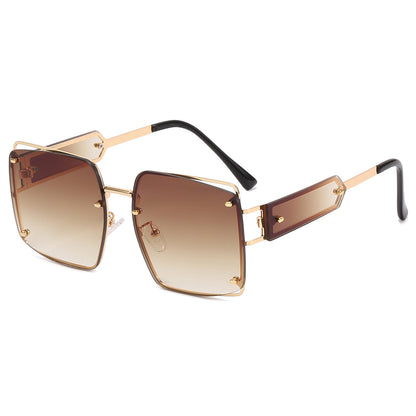Square Metal Frame Sunglasses