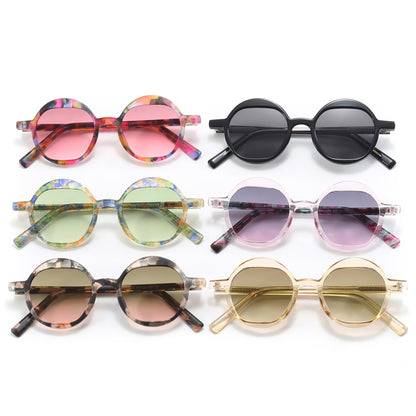 Retro Vintage Round Tinted Sunglasses