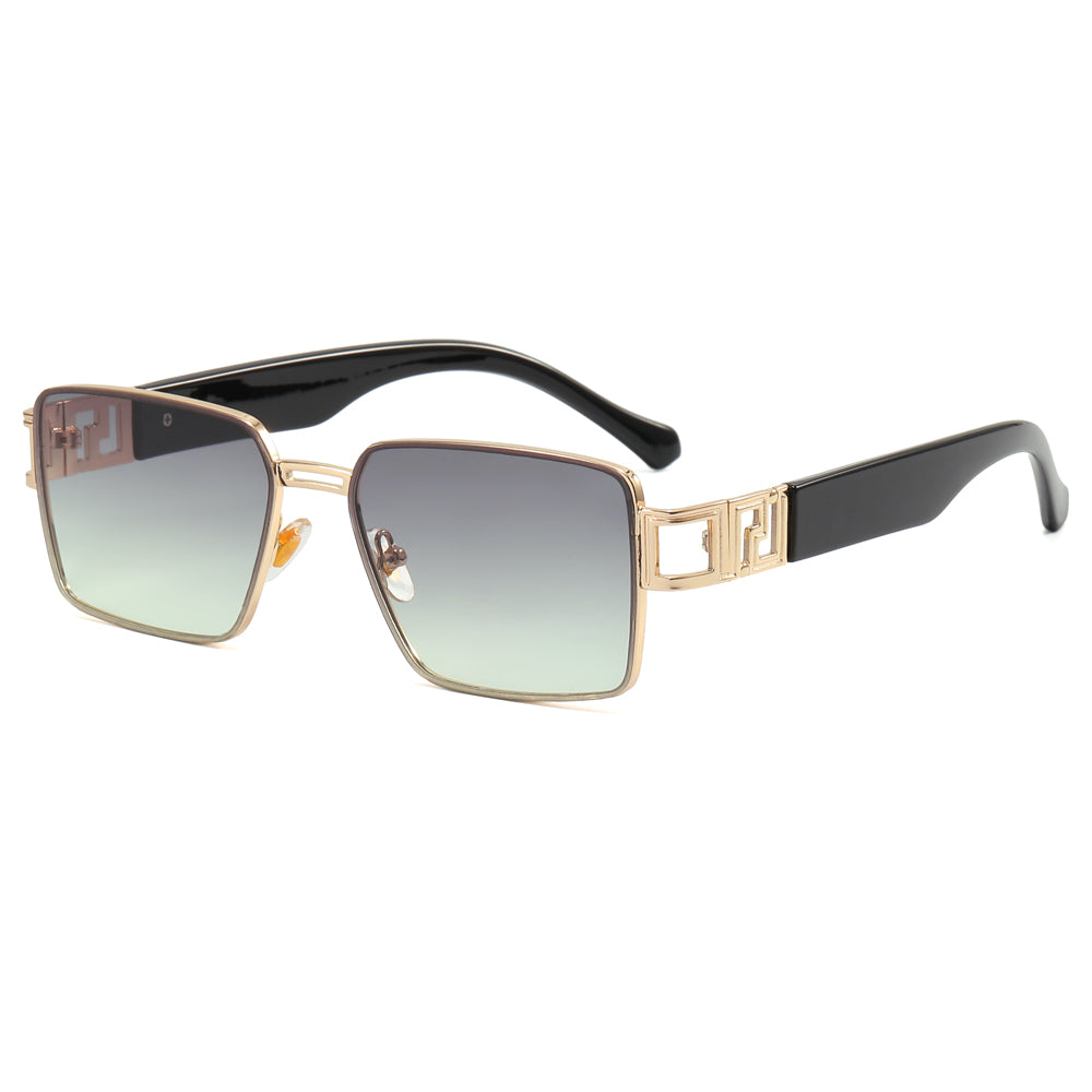 Fashion Metal Frame Gradient Shades Sunglasses