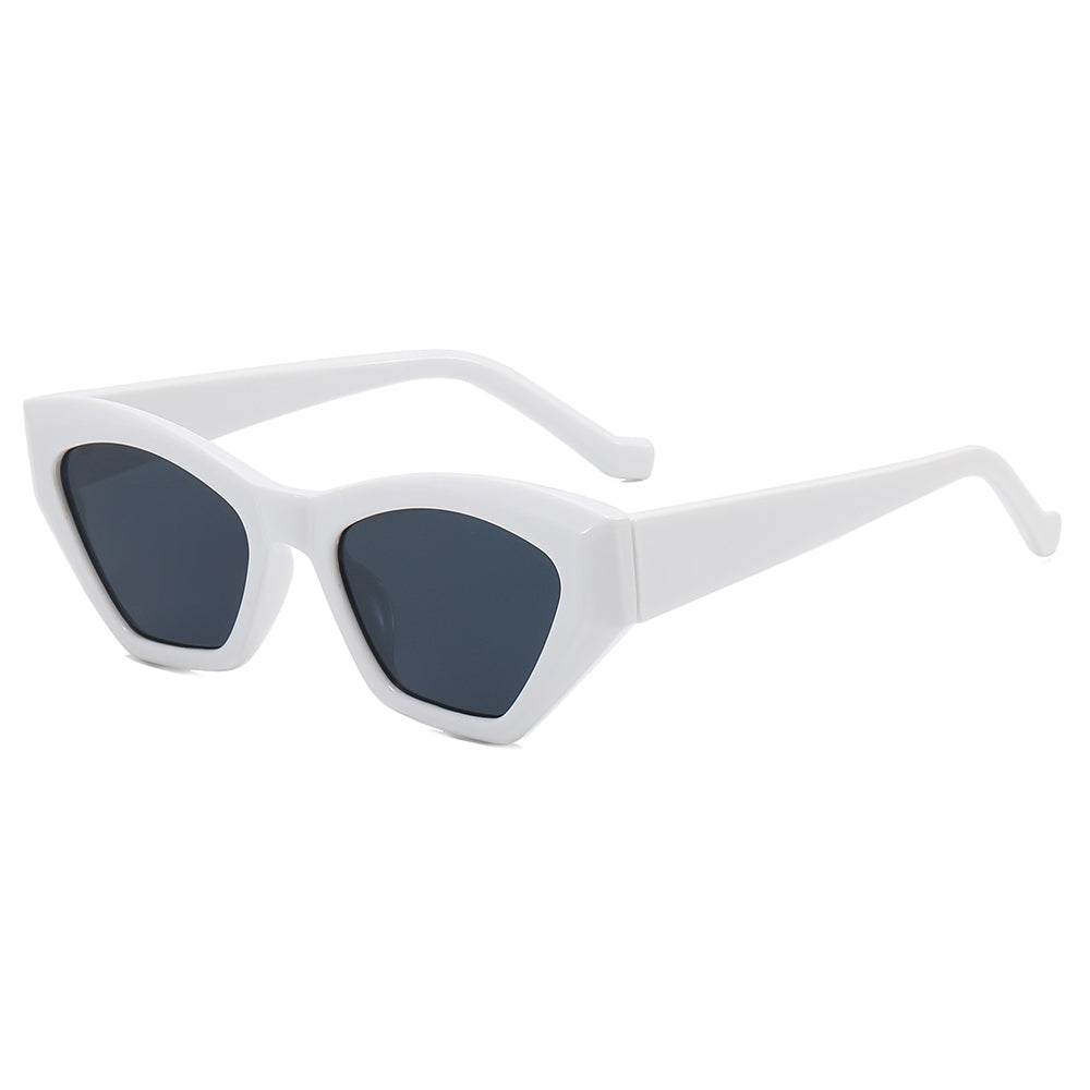 Cat Eye Women Small Polygon Sunglasses