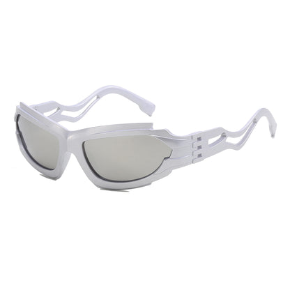 Y2K Futuristic Oversized Rectangle Geometric Chunky Sunglasses