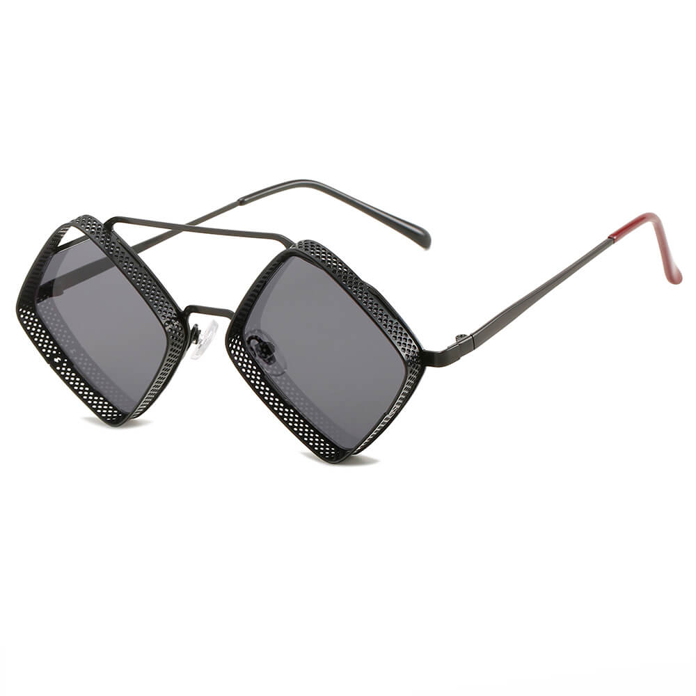 Retro Metal Frame Steampunk Sunglasses