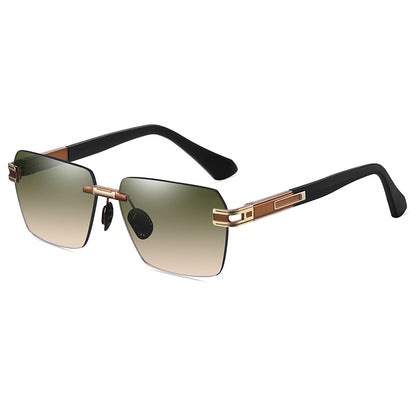 Men's Gradient Rimless Sunglasses