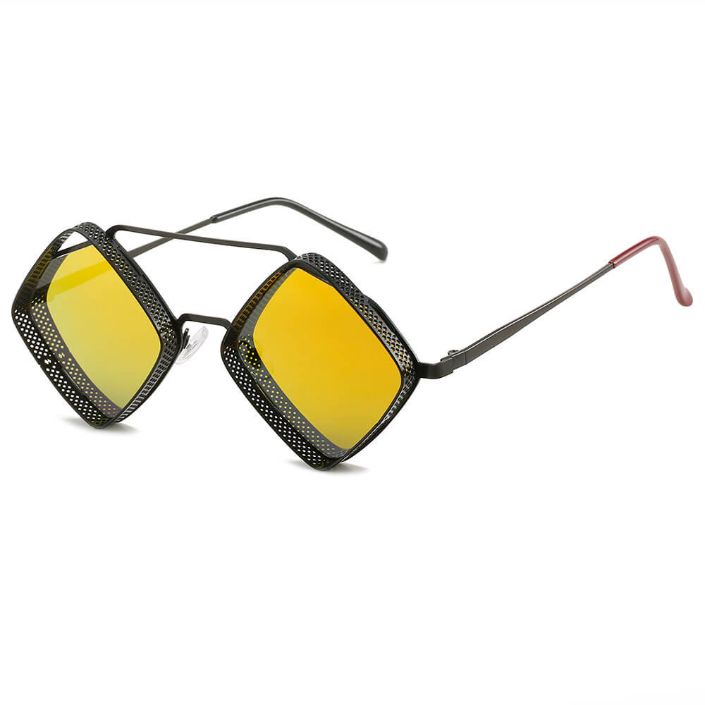 Retro Metal Frame Steampunk Sunglasses