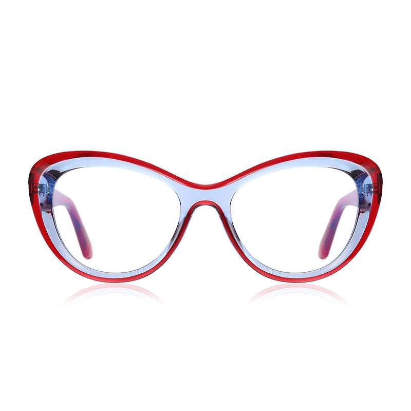Elegant Oval Women Cat Eye Blue Light Blocking Glasses