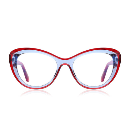 Elegant Oval Women Cat Eye Blue Light Blocking Glasses
