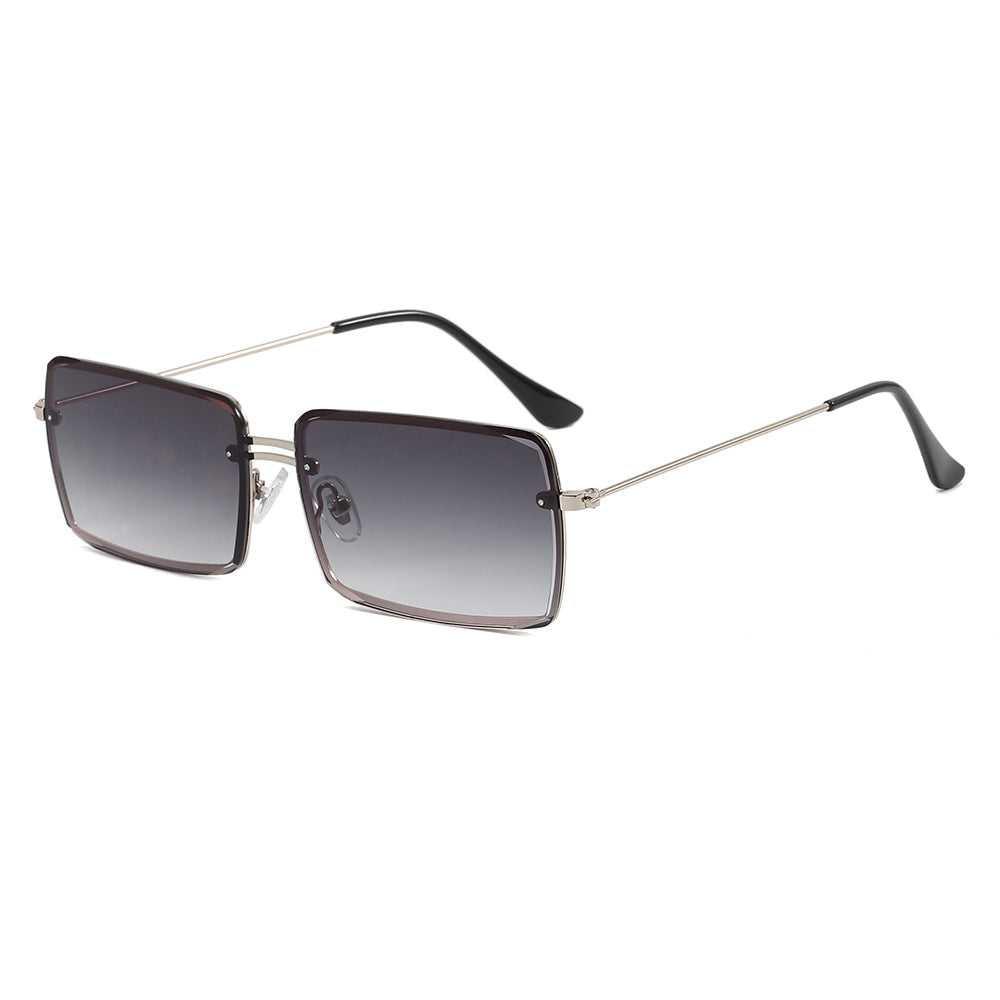 Small Rectangle Metal Frame Sunglasses