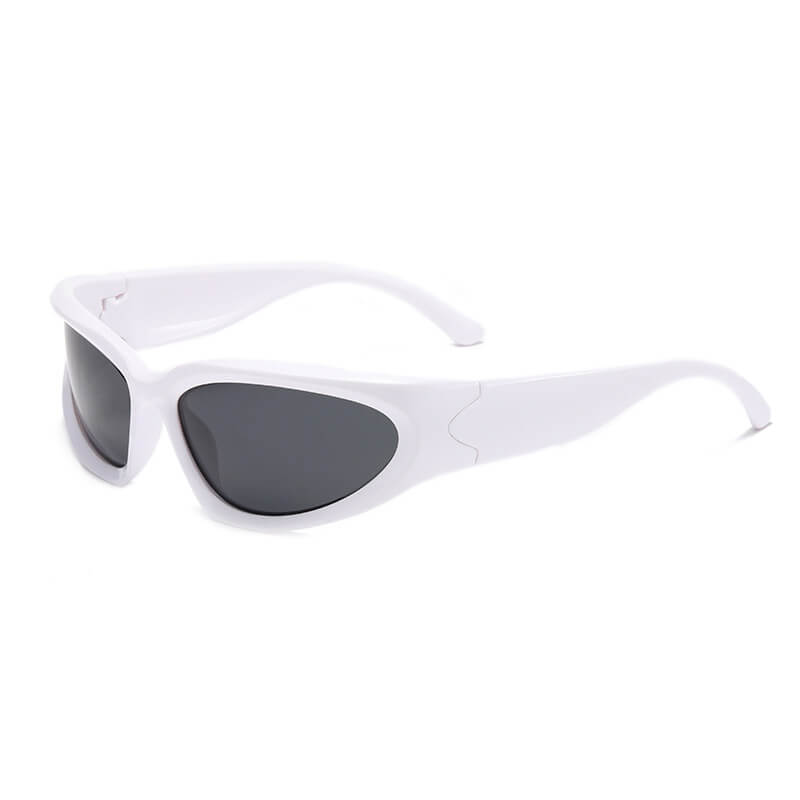 POLARIZED Wrap Around Futuristic Fashion Y2K Sunglasses for Men Women