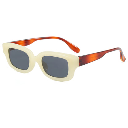 Classic Rectangular Thick Frame UV400 Sunglasses
