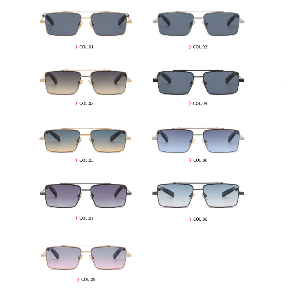 Fashion Metal Frame Shades Sunglasses