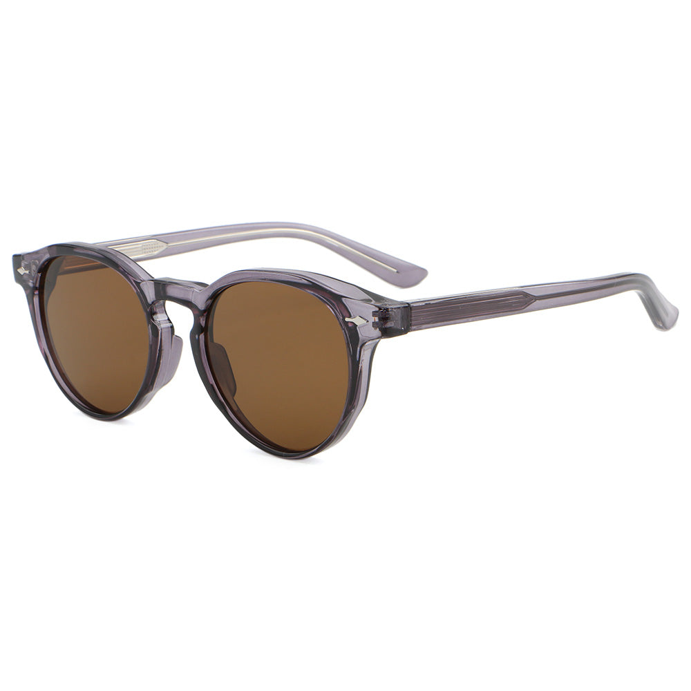 Women Round Frame Classic Cat Eye Sunglasses