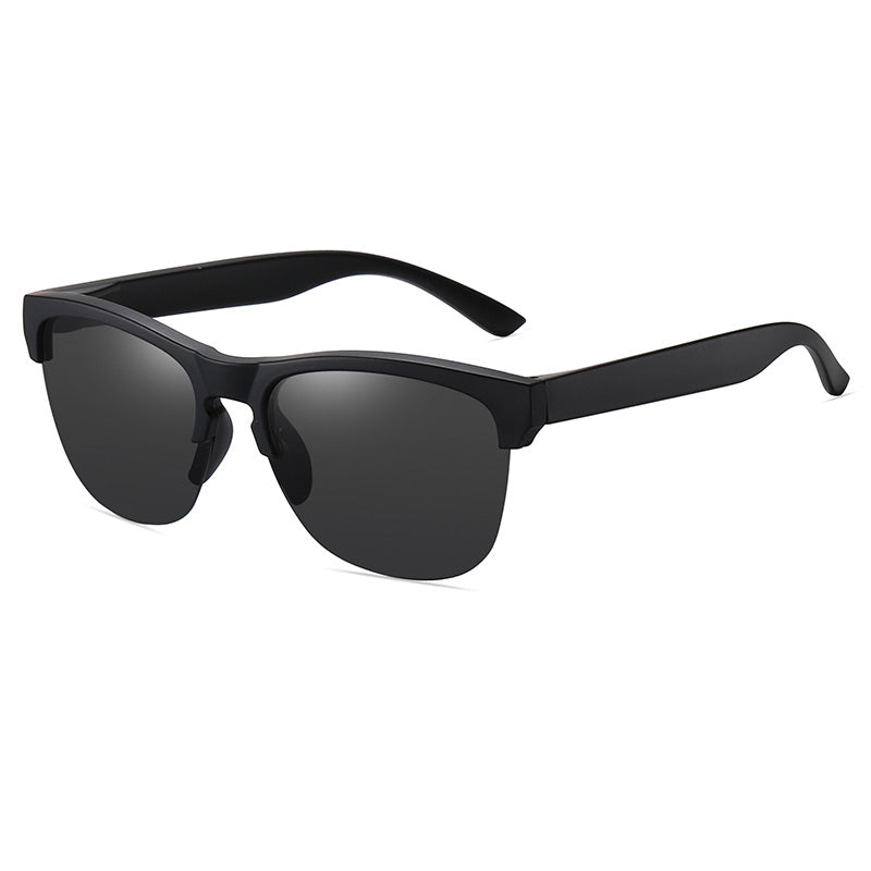 Polarized semi-rimless lifestyle Sunglasses