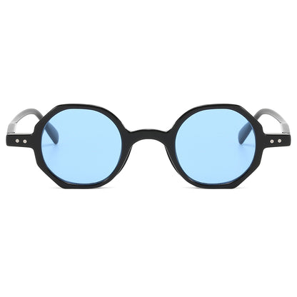 Vintage Women Small Hexagon Shaped UV400 Sunglasses