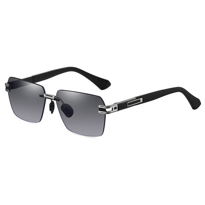 Men's Gradient Rimless Sunglasses