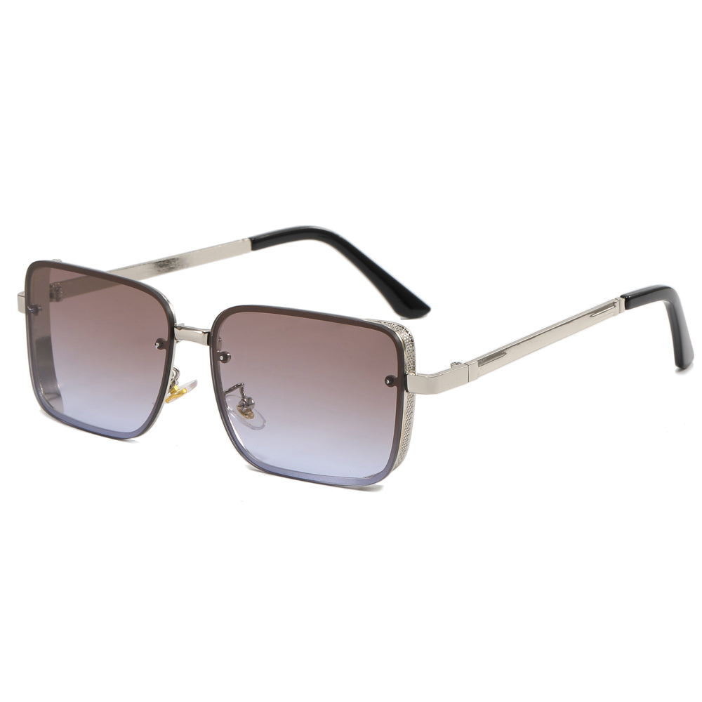 Small Rectangle Metal Frame Sunglasses