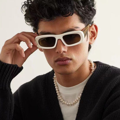 Rectangle Cat Eye Shades Flat Top Sunshade Sunglasses