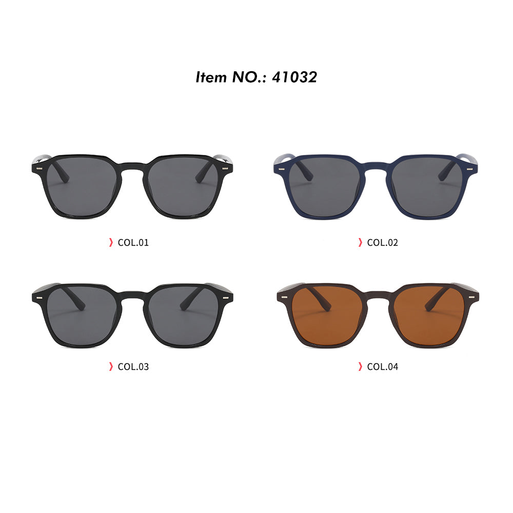 Square TR90 Frame Thin Polarized Sunglasses