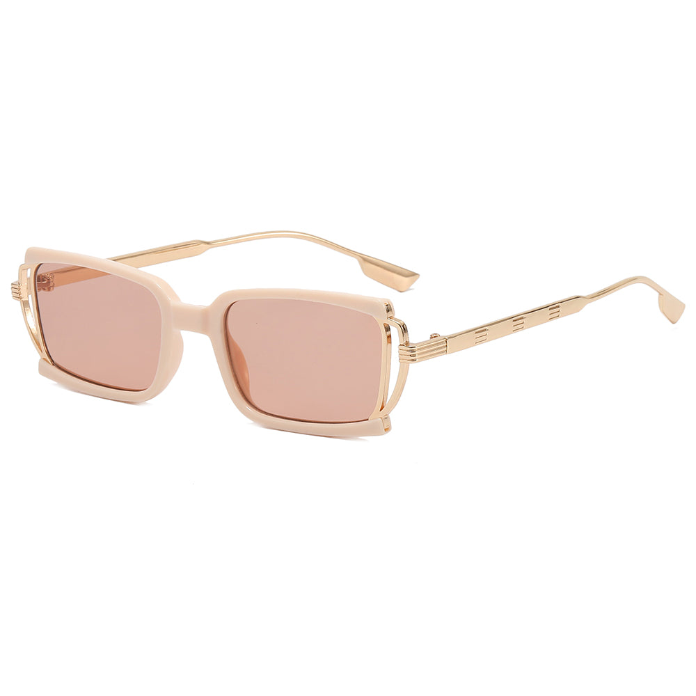 Small Rectangle Metal Frame Sunglasses