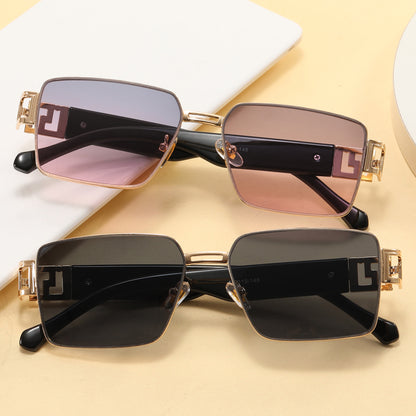 Fashion Metal Frame Gradient Shades Sunglasses