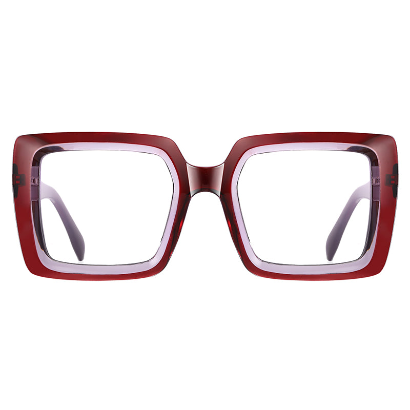 Women Oversized Square Blue Light Blocking Glasses