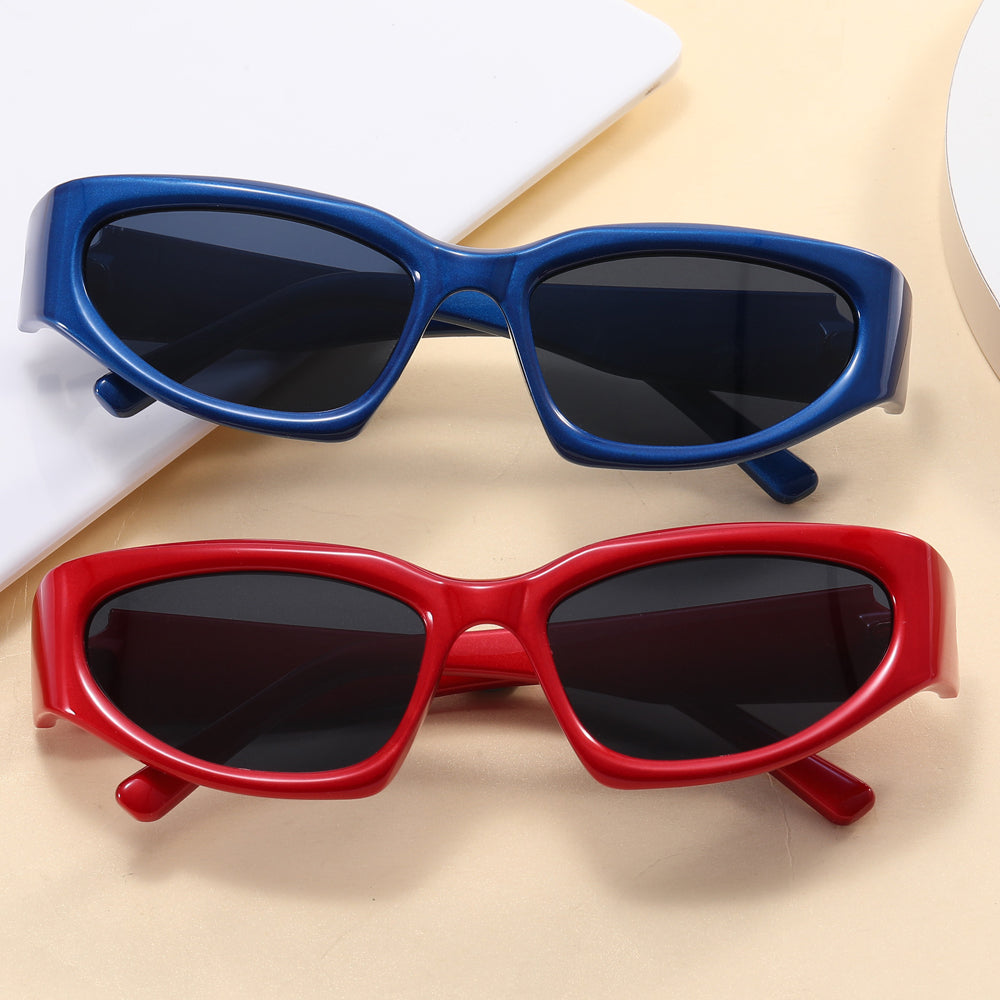 Retro Y2K Oval Outdoor Cycling Sporty Sunglasses