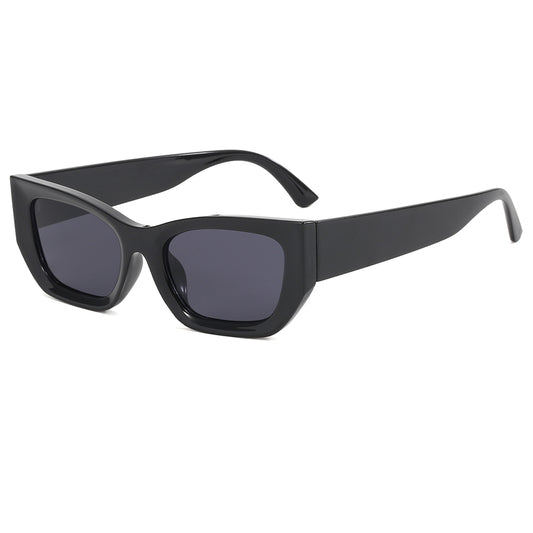 Cat Eye Women Flat Top Polygonal Sunglasses