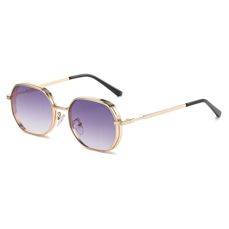 Classic Polygon Metal Sunglasses