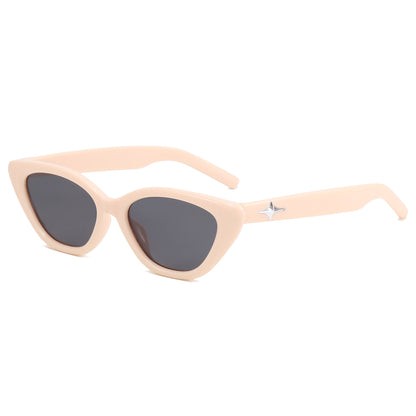 Retro Plastic Small Triangle Cat Eye Vacation Sunglasses