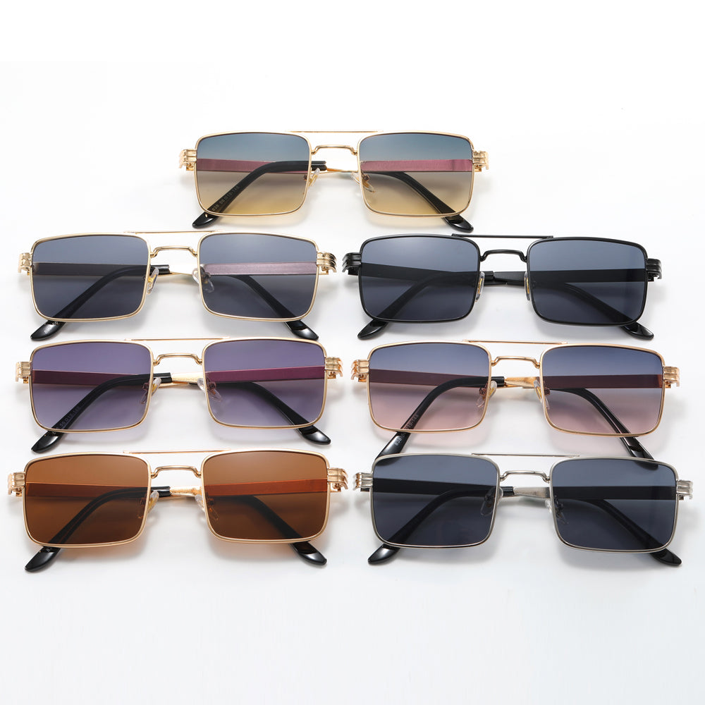 Small Rectangle Metal Frame Sunglasses