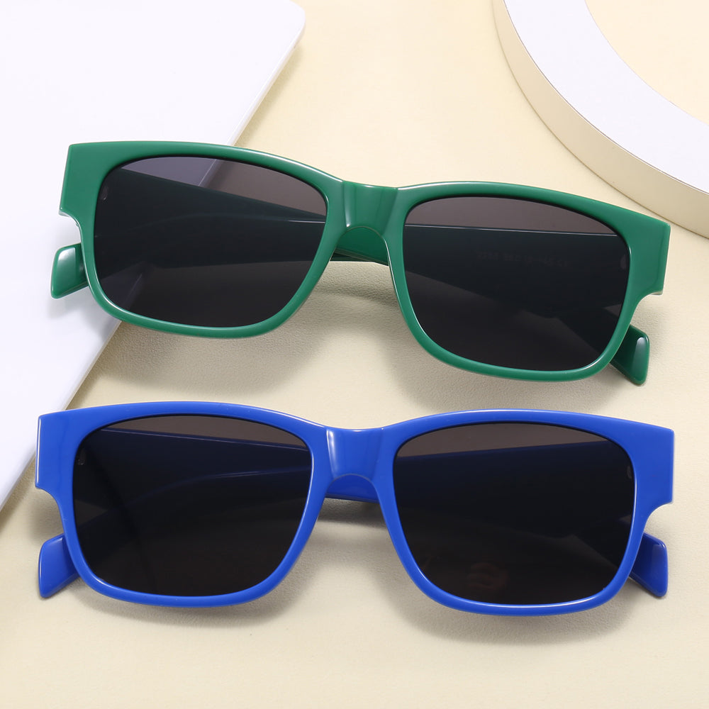 Vintage Thick Square Trendy Cateye Sunglasses