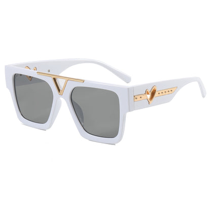 Gradient Shades Flat Metal Top Sunglasses