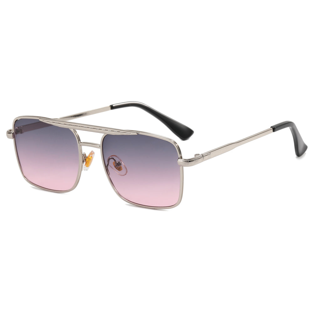 Fashion Metal Frame Gradient Shades Sunglasses