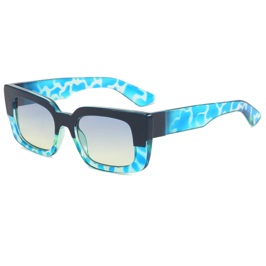 Classic Rectangular Thick Frame Sunglasses